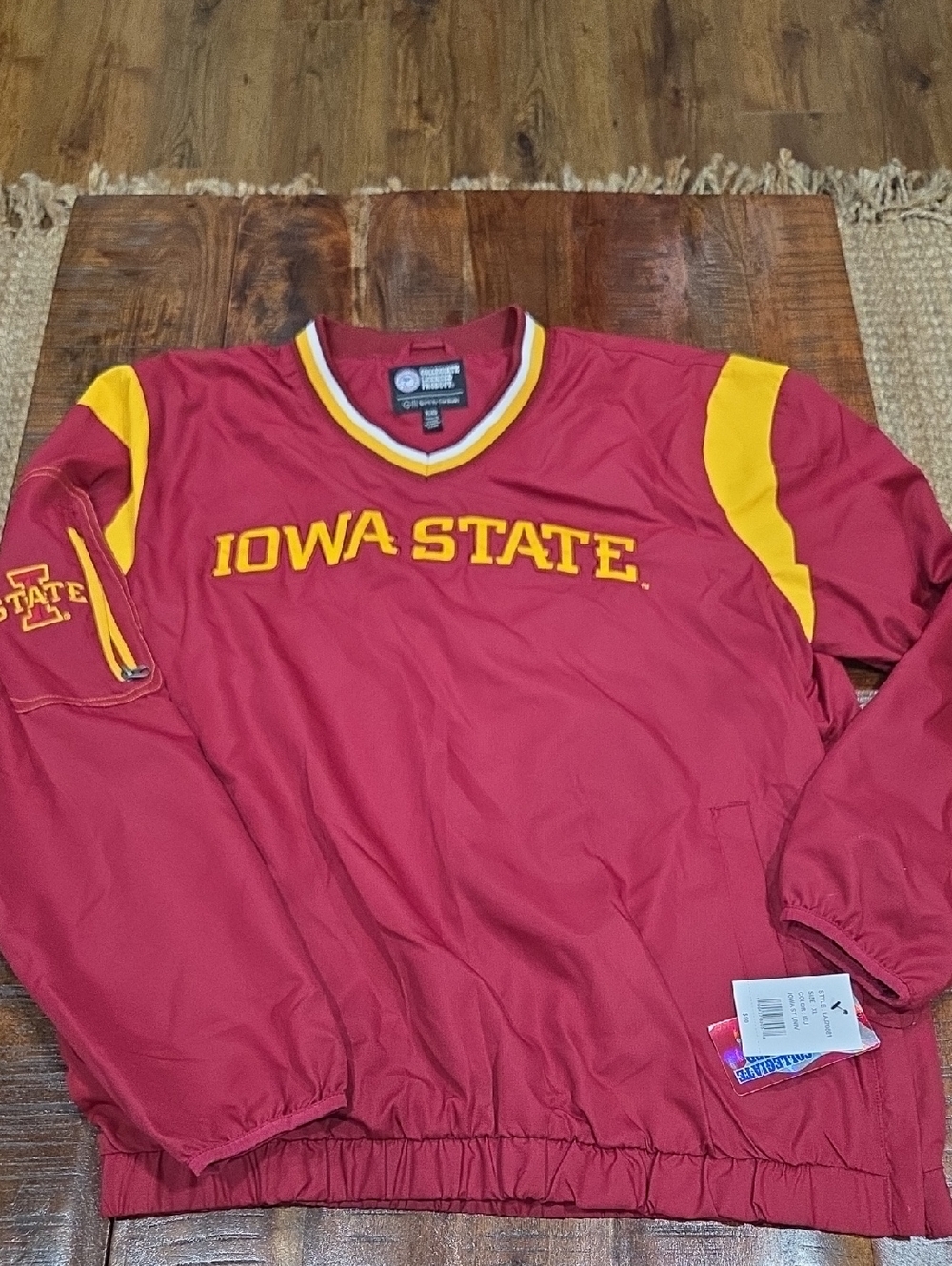 Iowa State Nylon Pullover Jacket NWT